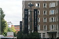 View of a lamp post doubling up as a sign for Bankside House Hotel & B&B on Sumner Street