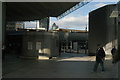 View of the Walkie Talkie Tower and Gherkin from the concourse of London Bridge station