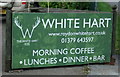 Sign for the White Hart, Roydon