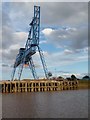 SE8514 : The largest crane on Flixborough Wharf, River Trent by Christine Johnstone