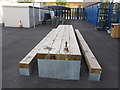 School bell, playground bench, Ark Brunel Primary Academy