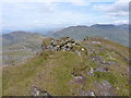 NH0441 : Summit cairn on Bideain a' Choire Sheasgaich by Richard Law