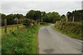 Country road passing Pen-y-bryn