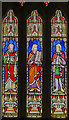 Stained glass window, St Helen