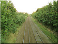 Railway east of Boggard Lane