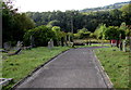 Wide path through Noddfa Churchyard, Abersychan