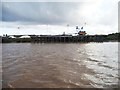 SE8413 : Uppermost jetty, Grove Wharf, River Trent by Christine Johnstone