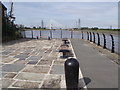 View towards Flintshire Bridge from Quayside