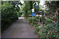 Coastal path towards Fishbourne Lane