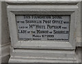 Shanklin Post Office Foundation Stone