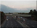 TL1302 : Full moon over the M25 near Watford by Malc McDonald