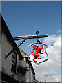 The Red Lion Public House sign