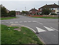 White triangles painted on Masefield Avenue, Warwick