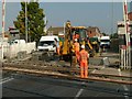 Repairing the level crossing at Worksop