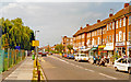 Merton, 1997: Lower Morden, shops on Grand Drive