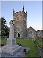 Mullion church and war memorial