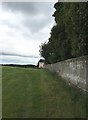 Park Farm, Stafford: bridleway alongside wall