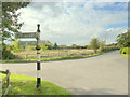 Finger post directions at junction of Whitley Lane and Rowley Bank Lane, High Legh