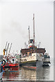 TR1067 : Paddle Steamer "Waverley" in Harbour, Whitstable, Kent by Christine Matthews
