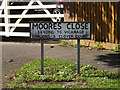 Moores Close sign