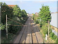 Railway lines south of Palmers Green station