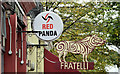 Restaurant signs, Belfast (October 2015)