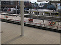 SJ8499 : Manchester Victoria station: Metrolink platforms by Stephen Craven