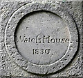 An inscribed stone at Duffus Old Kirkyard