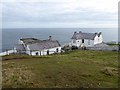 NT9169 : Lighthouse keepers cottages at St Abbs Head by Oliver Dixon