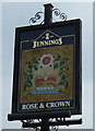 Sign for the Rose & Crown, Low Hesket