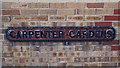 Old sign for Carpenter Gardens, N21