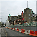 The University Arms Hotel: demolition on the Park Terrace side