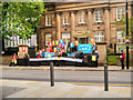 Protesters Outside the Friends