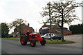 Vintage tractor in Ferry Road, Goxhill