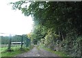 Private entrance to track on Gorelands Lane