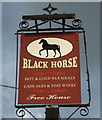 TL8783 : Sign for the Black Horse, Thetford by JThomas
