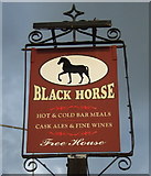 TL8783 : Sign for the Black Horse, Thetford by JThomas