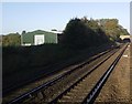 Ham Lane crosses the railway