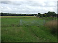 Field entrance near Woolpit