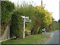 Roadsign on East Mersea Road