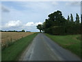 Minor road towards Battisford Tye