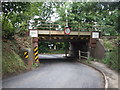 Low railway bridge on the B1078, Needham Market