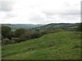 The A36 climbing up Swainswick Hill, viewed from Solsbury Hill