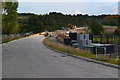 New link road under construction north of new housing at Tidworth