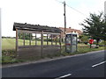 Bus Shelter, Telephone Box & Blue Row Postbox