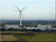 NZ2478 : Wind turbines at Cramlington by Oliver Dixon