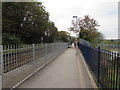 Path towards platform 2 at Penryn railway station 