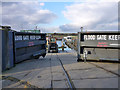 Floodgates for Smallgains Marina slipway