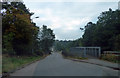 B845 and footbridge crossing the River Nant