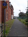 Cycle and footpath leading off Barrack Road, Exeter